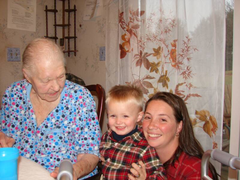 Nana, Cowboy Austin, and Mom