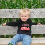 Austin "chillin'" on the wagon
